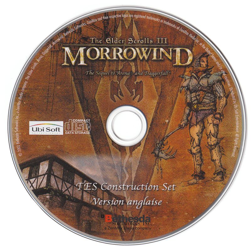Media for The Elder Scrolls III: Morrowind (Collector's Edition) (Windows): TES Construction Set Disc