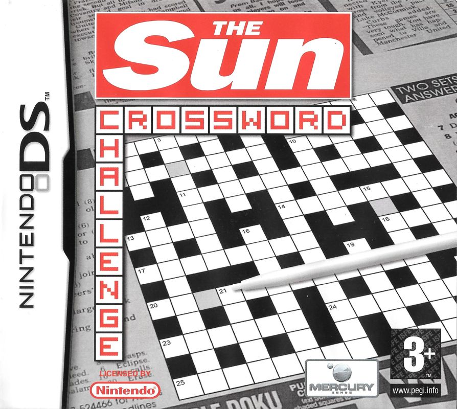 The Sun Crossword Challenge cover or packaging material MobyGames