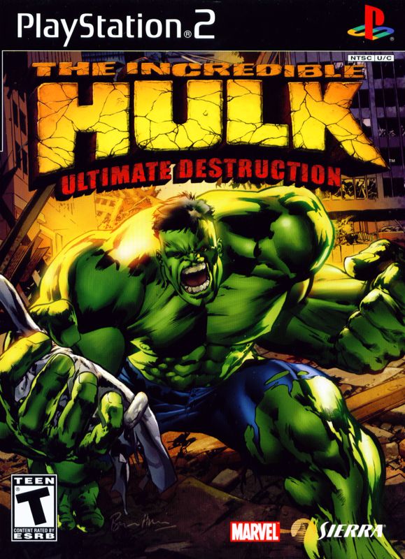 Front Cover for The Incredible Hulk: Ultimate Destruction (PlayStation 2)