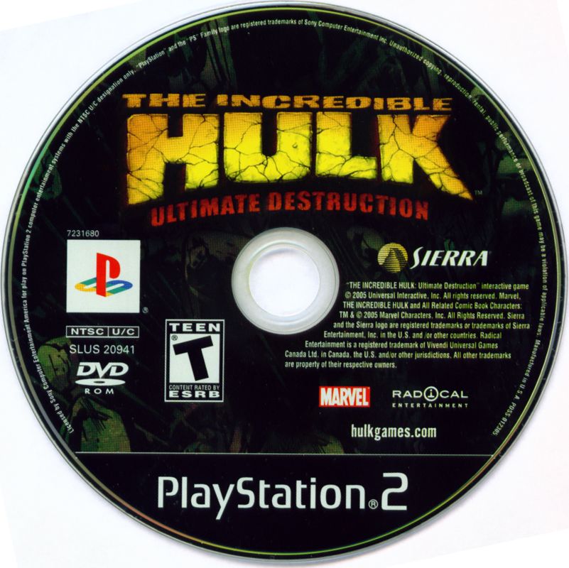 Media for The Incredible Hulk: Ultimate Destruction (PlayStation 2)