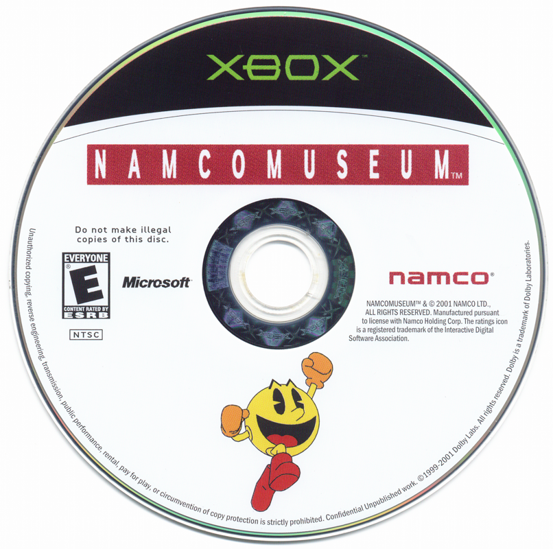 Media for Namco Museum (Xbox)