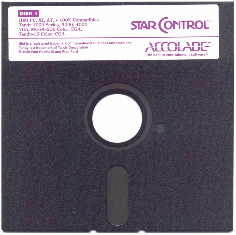 Media for Star Control (DOS): 5 1/4" Disk 1/2