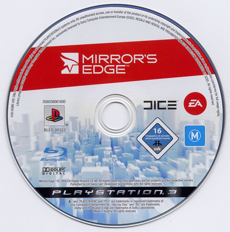 Mirror's Edge cover or packaging material - MobyGames