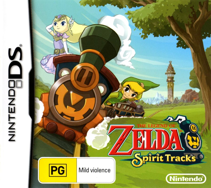 Front Cover for The Legend of Zelda: Spirit Tracks (Nintendo DS)
