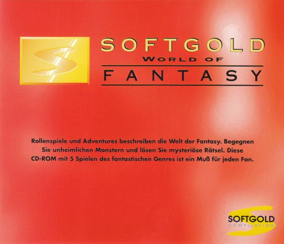 Other for Softgold: World of Fantasy (DOS): Jewel Case - Back