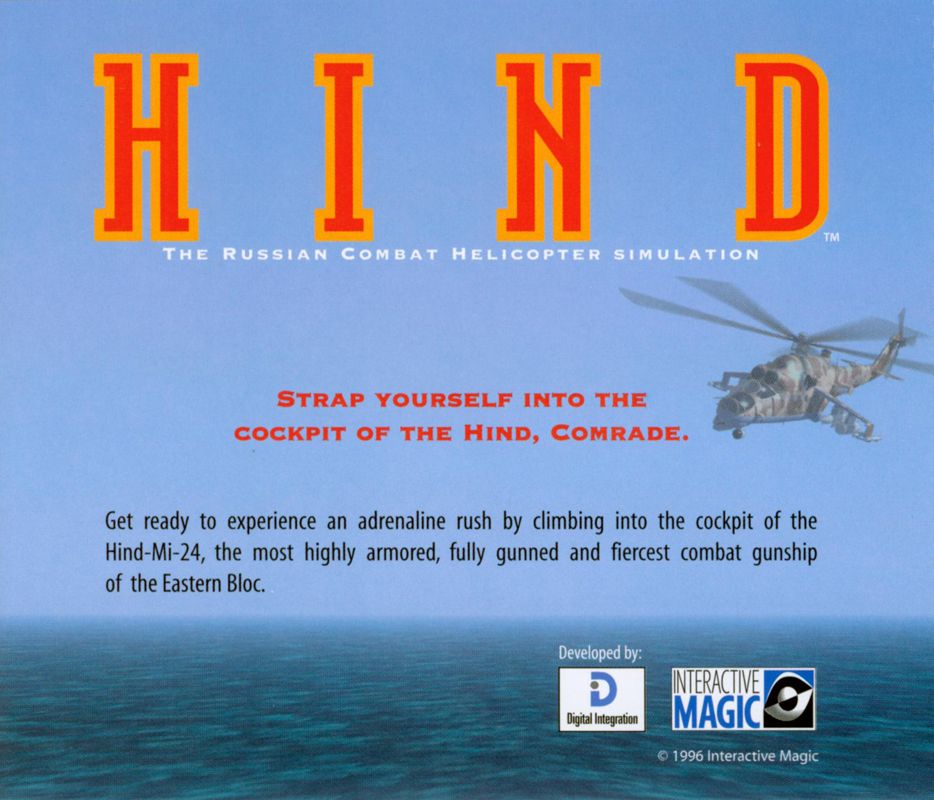 Other for Hind (DOS and Windows): Jewel Case - Back