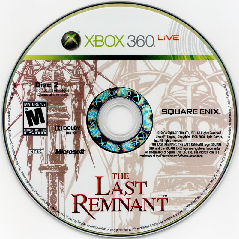 Media for The Last Remnant (Xbox 360): Disc 2