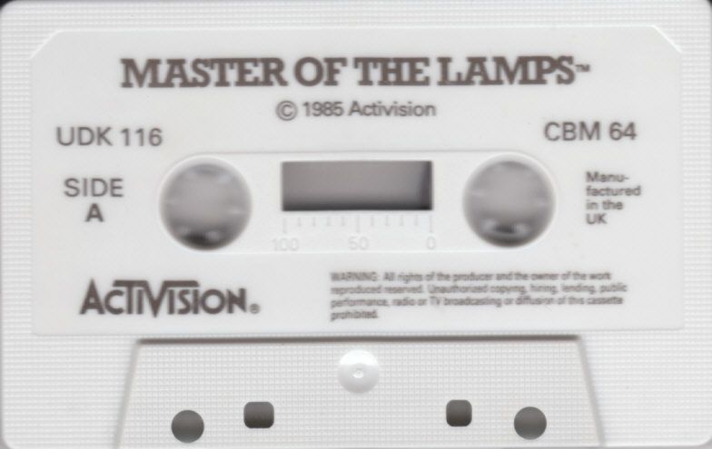 Media for Master of the Lamps (Commodore 64)