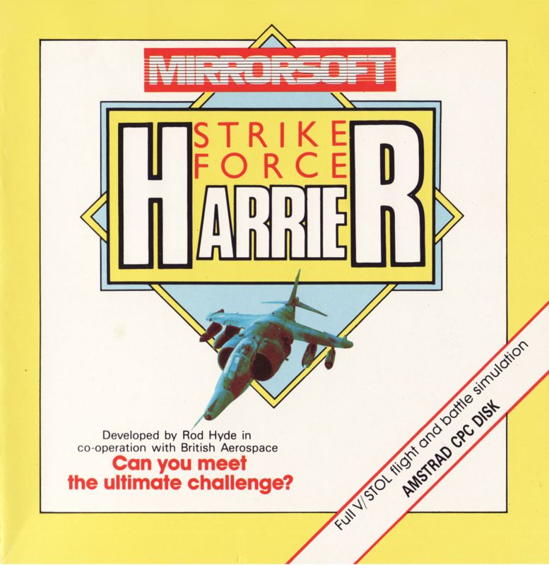 Front Cover for Strike Force Harrier (Amstrad CPC)