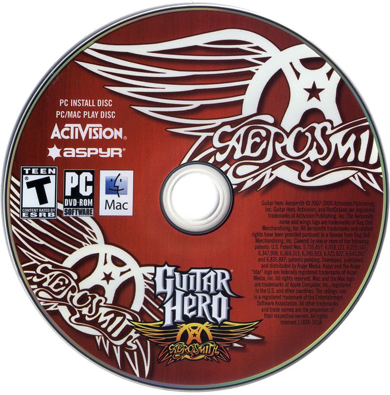 Media for Guitar Hero: Aerosmith (Macintosh and Windows): PC Install Disc