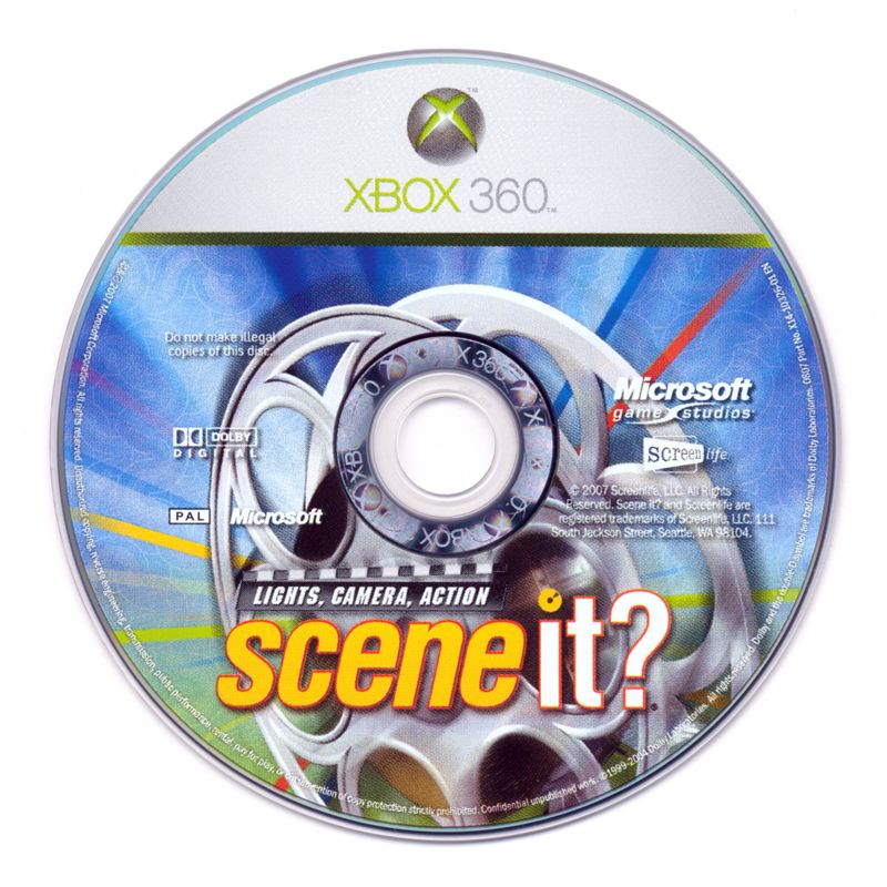Media for Scene It? Lights, Camera, Action (Xbox 360) (Game bundled with Big Button Pads)