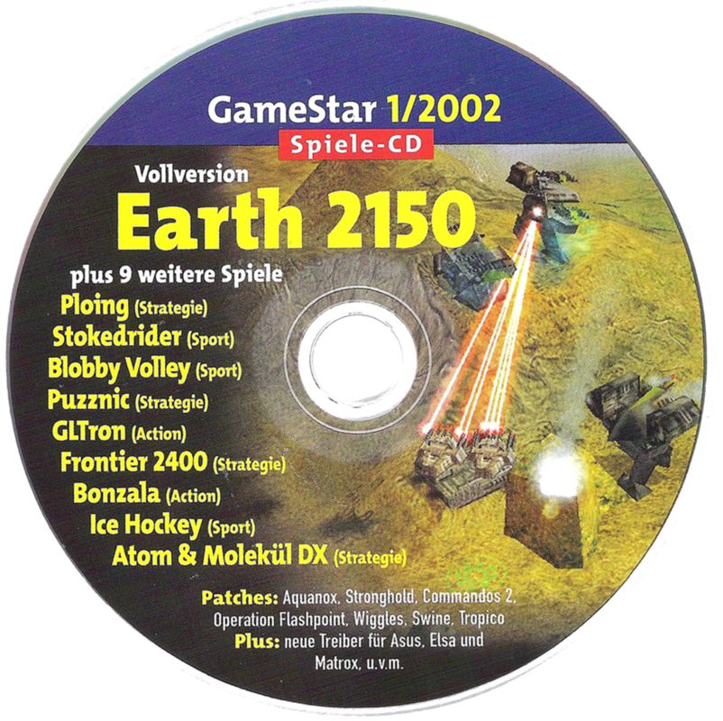 Media for Earth 2150 (Windows) (GameStar 01/2002 covermount)