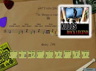 Front Cover for Kudos: Rock Legend (Windows) (WildGames release)