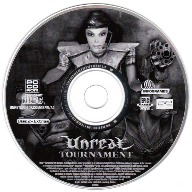 Media for Totally Unreal (Windows): Unreal Tournament - Disc 2 (Extras)