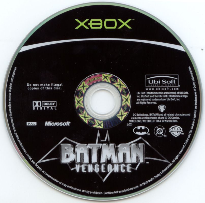 Media for Batman: Vengeance (Xbox)