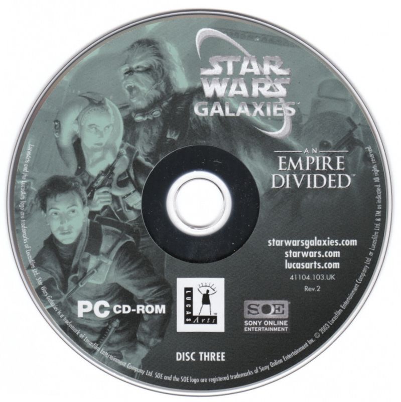 Media for Star Wars: Galaxies - An Empire Divided (Windows): Disc 3