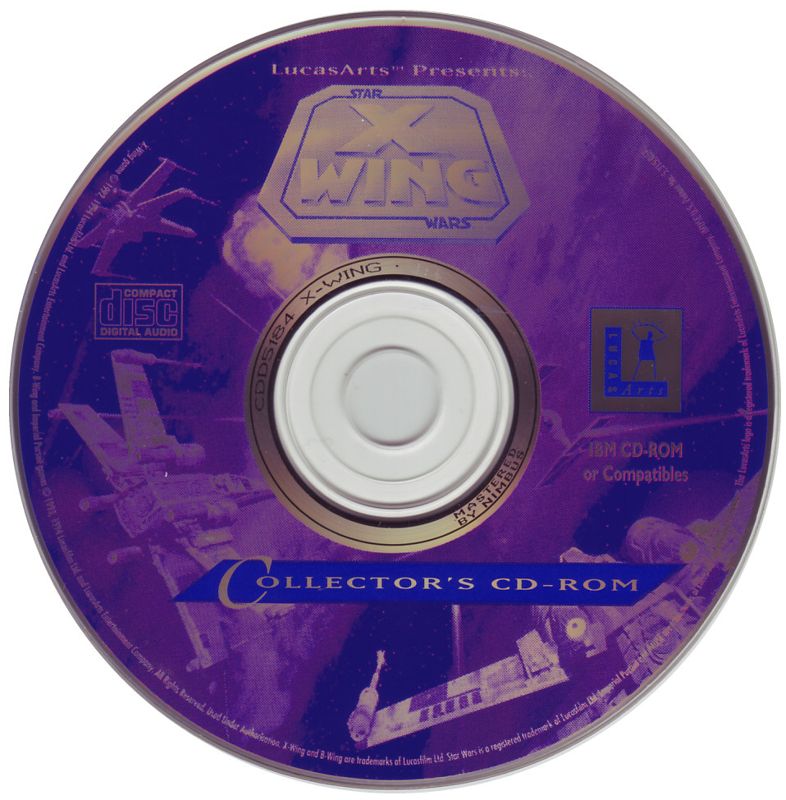 Media for Star Wars: X-Wing - Collector's CD-ROM (DOS) (White Label release)