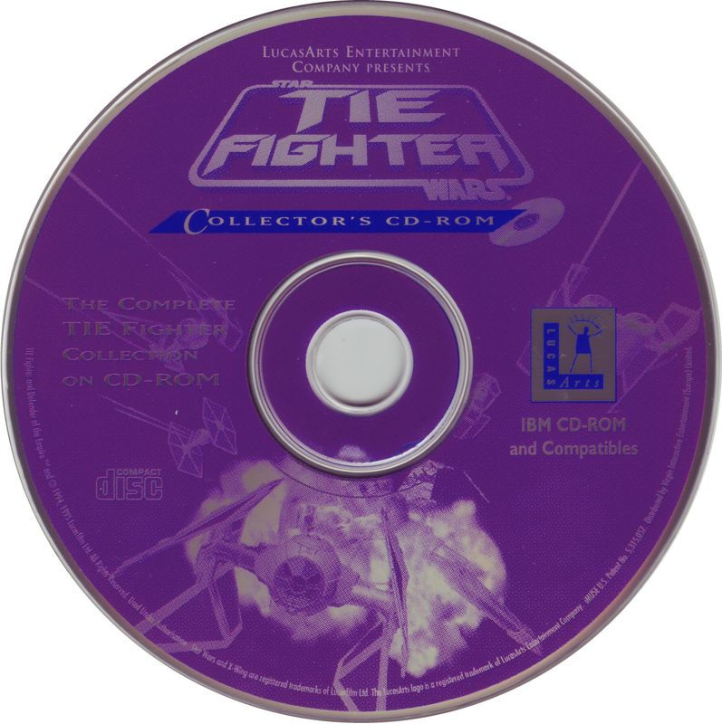 Media for Star Wars: TIE Fighter - Collector's CD-ROM (DOS) (White Label release)