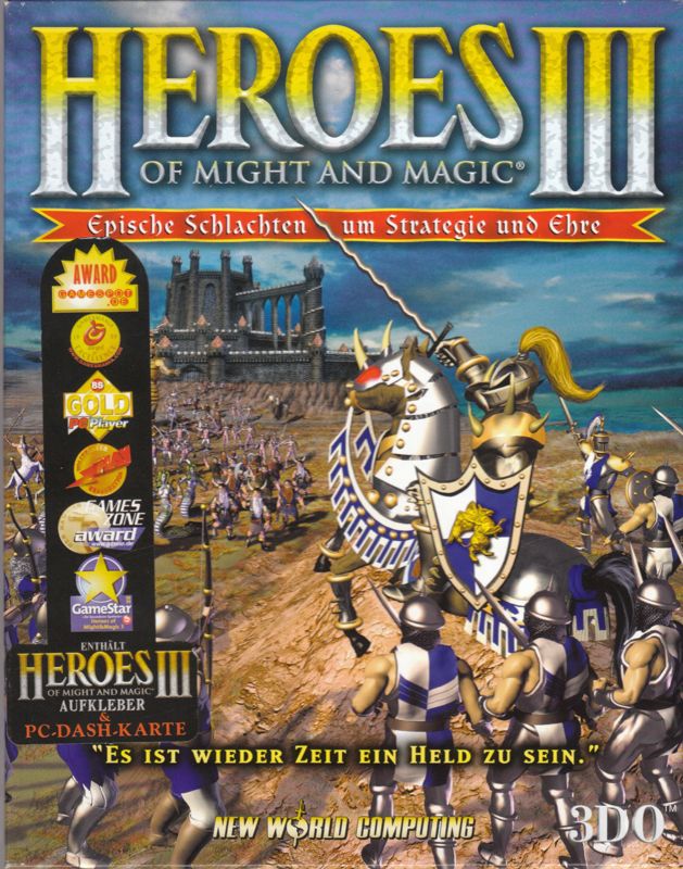 Front Cover for Heroes of Might and Magic III: The Restoration of Erathia (Windows) (Release incl. Sticker + PCdash Dashboard overlay)