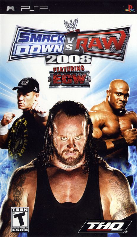 Front Cover for WWE Smackdown vs. Raw 2008 (PSP)
