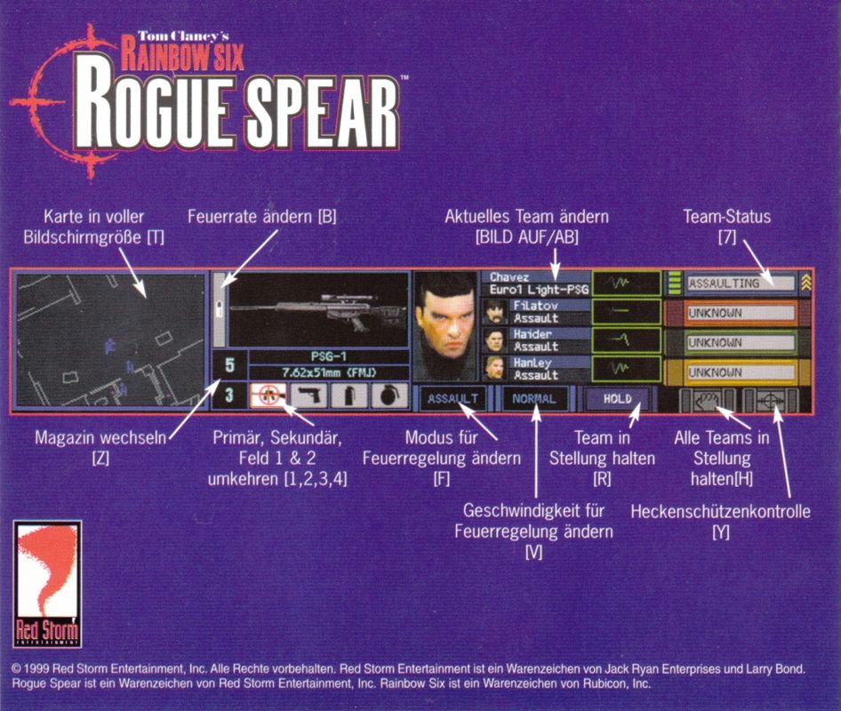 Other for Tom Clancy's Rainbow Six: Rogue Spear (Windows): Jewel Case - Back