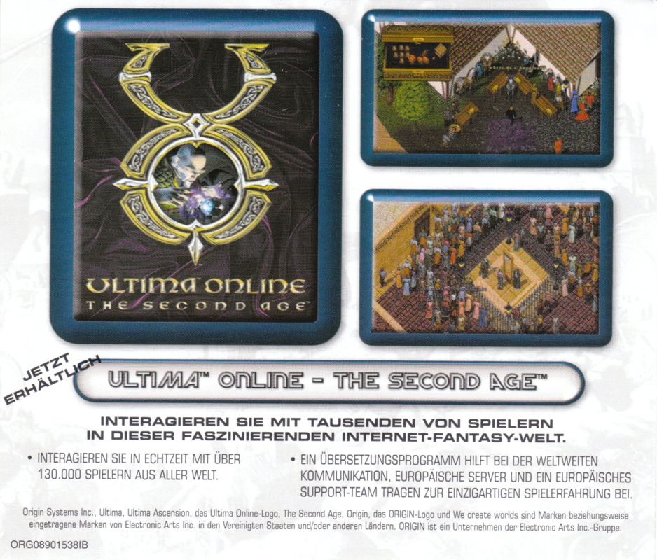 Other for Ultima: World Edition (Windows): Ultima IX: Ascension - Jewel Case - Back