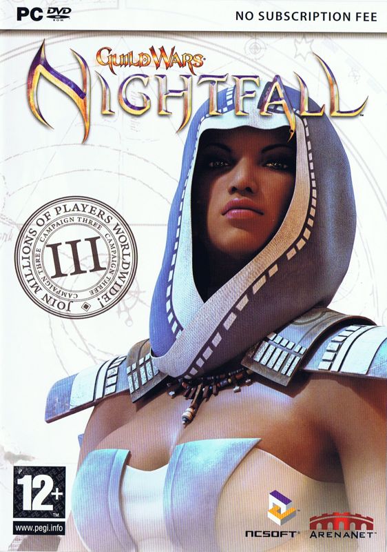 Front Cover for Guild Wars: Nightfall (Windows) (UK budget re-release)