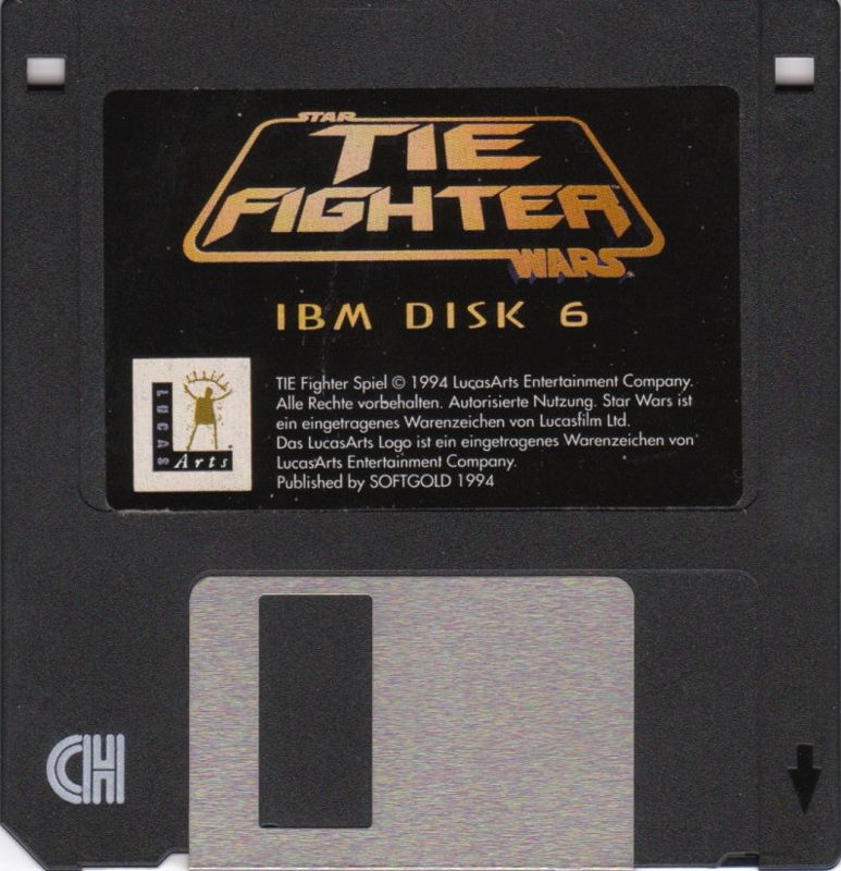 Media for Star Wars: TIE Fighter (DOS) (2nd German release - complete German): Disk 6/6