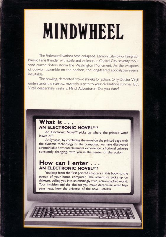 Back Cover for Mindwheel (Atari ST)