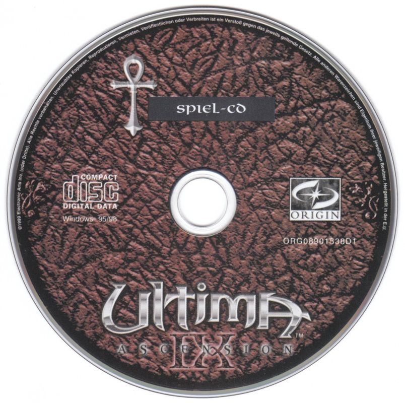Media for Ultima: World Edition (Windows): Ultima IX: Ascension - Installation Disc