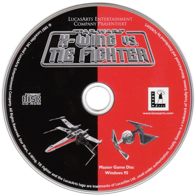 Media for Star Wars: X-Wing Vs. TIE Fighter (Windows) (2nd German Release (Complete German)): Master Game Disc