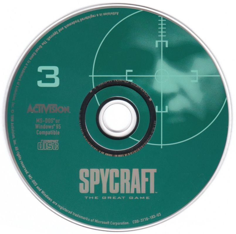 Media for Spycraft: The Great Game (DOS and Windows): Disc 3