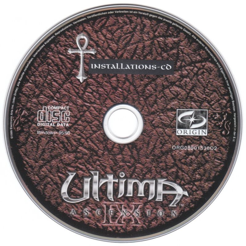 Media for Ultima: World Edition (Windows): Ultima IX: Ascension - Game Disc