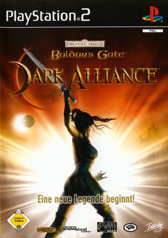 Front Cover for Baldur's Gate: Dark Alliance (PlayStation 2)