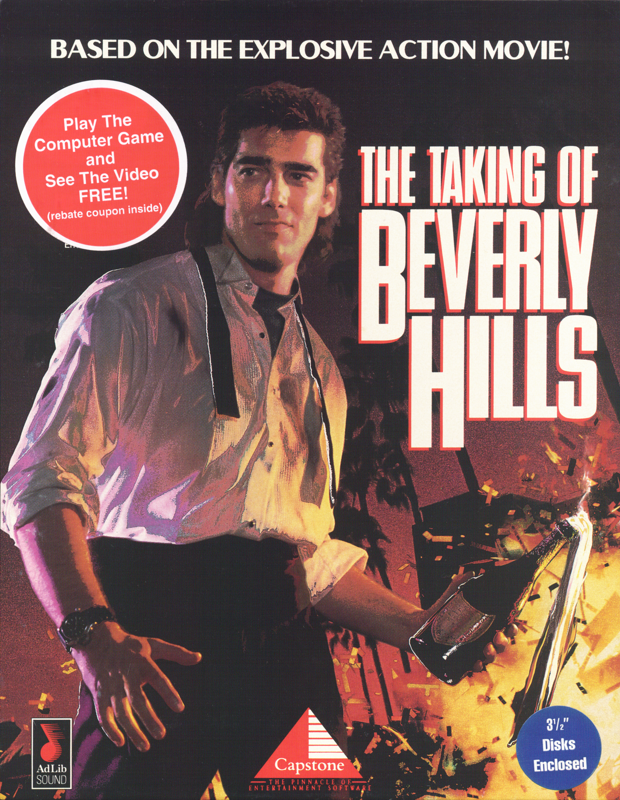 Front Cover for The Taking of Beverly Hills (DOS) (3.5" floppy disk release)
