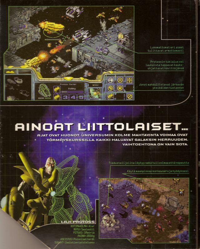 Inside Cover for StarCraft (Windows) (Terran): Left