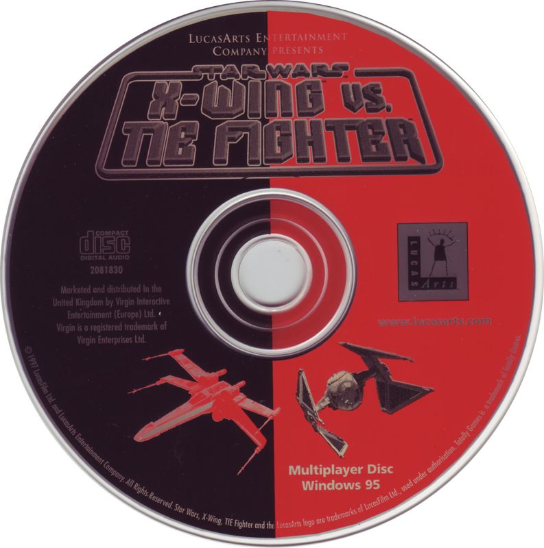 Media for Star Wars: X-Wing Vs. TIE Fighter (Windows): Multiplayer Disc