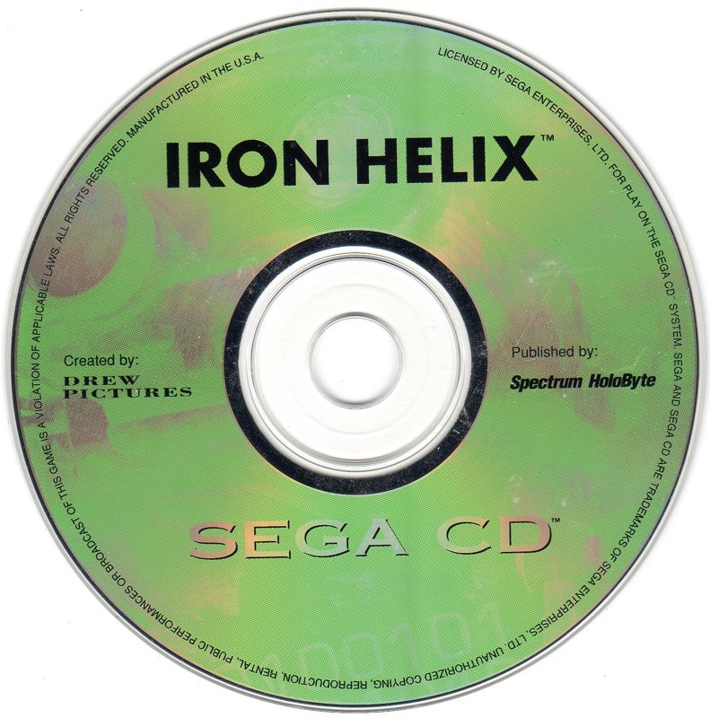 Media for Iron Helix (SEGA CD)