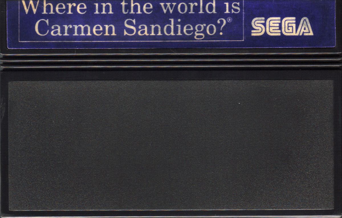 Media for Where in the World is Carmen Sandiego? (SEGA Master System)