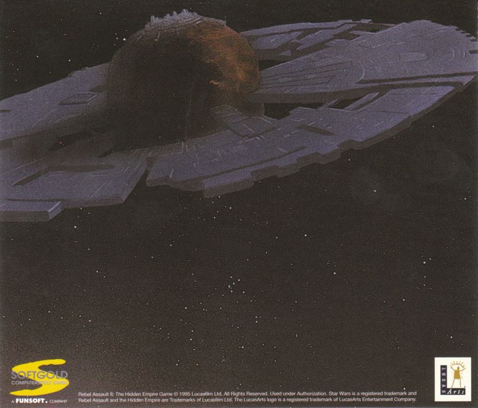 Other for Star Wars: Rebel Assault II - The Hidden Empire (DOS and Windows) (1st German release (Game=English/Manuals=German)): Jewel Case - Back