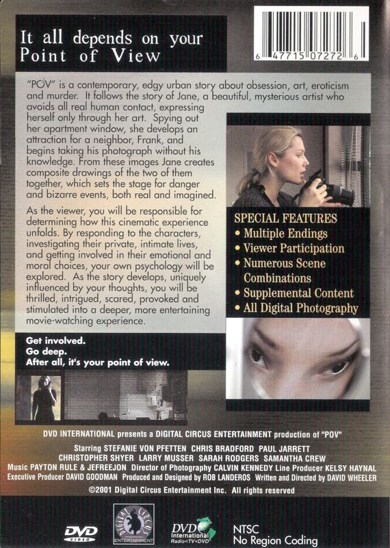 Back Cover for Point of View (DVD Player) (DVD Video Version)