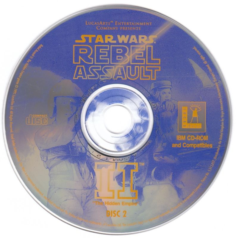 Media for Star Wars: Rebel Assault II - The Hidden Empire (DOS): Disc 2/2