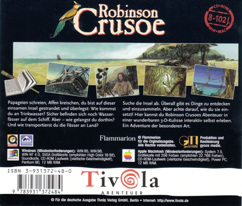 Other for Robinson Crusoe (Macintosh and Windows): Jewel Case - Back