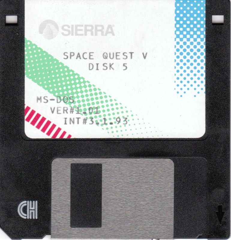 Media for Space Quest V: The Next Mutation (DOS) (3.5" Disk version): Disk 4/4