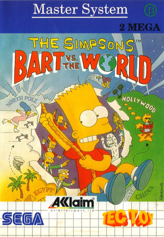 Front Cover for The Simpsons: Bart vs. the World (SEGA Master System)