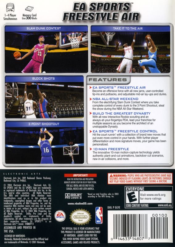 NBA Live 2005 cover or packaging material - MobyGames