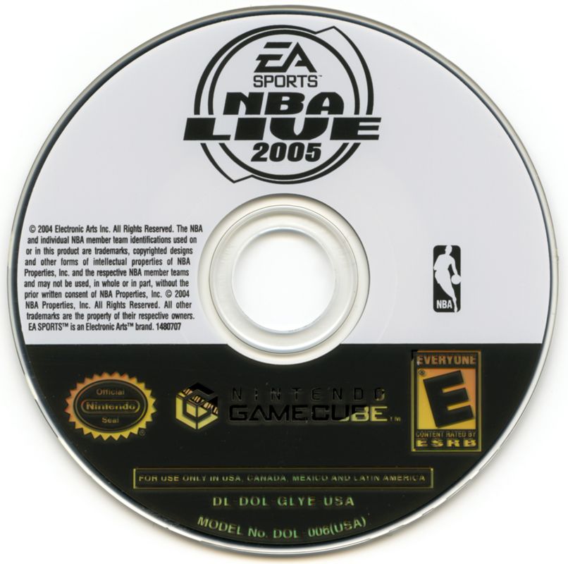 Media for NBA Live 2005 (GameCube)