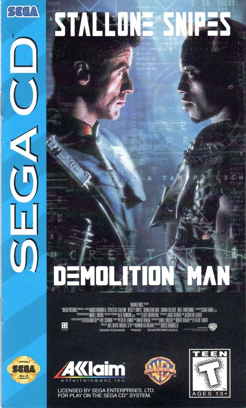 Front Cover for Demolition Man (SEGA CD)