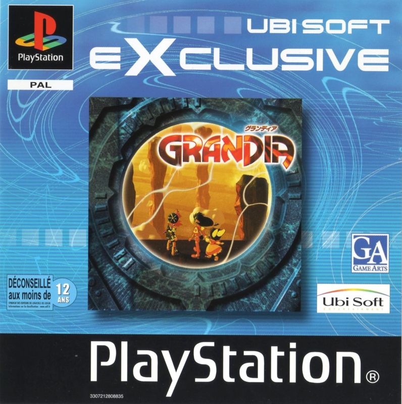 Front Cover for Grandia (PlayStation) (Ubisoft eXclusive release)