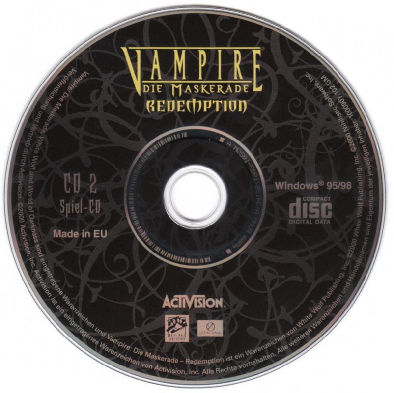 Media for Vampire: The Masquerade - Redemption (Windows): Install Disc